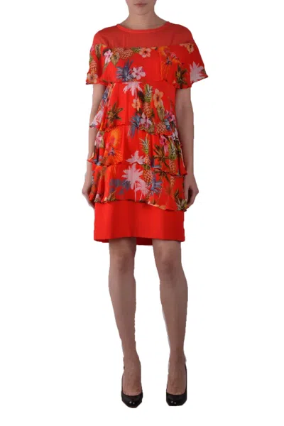 Pinko Dress Red In Orange