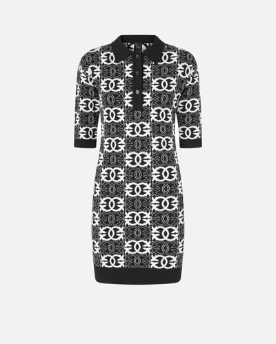 PINKO DRESS WITH LOVE BIRDS LOGO