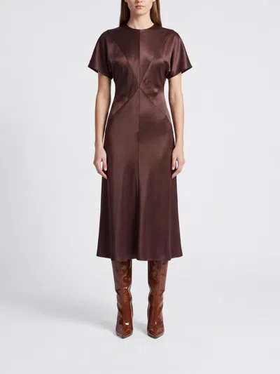 Pinko Dress Woman Color Cocoa In Brown