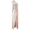 Pinko One-shoulder Maxi Dress In Pink