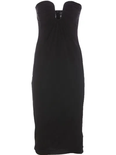 PINKO PINKO CENERINO STRAPLESS DRESS