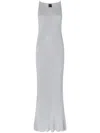Pinko Nelson Viscose And Metallised Fibre Long Dress