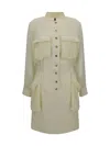 Pinko Linen Chemisier Dress