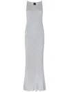 Pinko Nelson Viscose And Metallised Fibre Long Dress