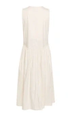 Pinko Robe Midi En Popeline Technique In Pink