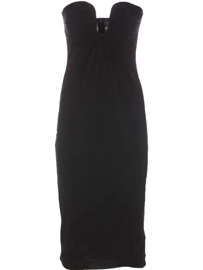 PINKO PINKO CENERINO STRAPLESS DRESS