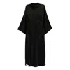Pinko Open-back Midi Dress In Black