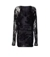 Pinko Roulette Dress In Black