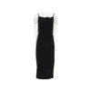 Pinko Chain Strap Dress In Black