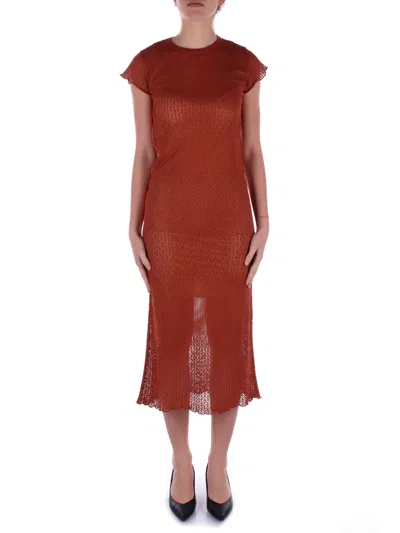 Pinko Dresses Brown In Marrone Marrone