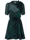 Pinko Bayonne Dress In Green