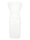 Pinko Knee Length Dress Cap Sleeves In Grey