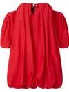 Pinko ‘bert' Red Dress With Exposed Shoulder Design And Removable Sleeves With Button In Red