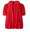 Pinko Red Off-shoulder Mini Dress In Red