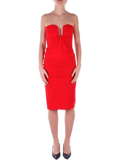 PINKO PINKO DRESSES RED