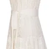 Pinko Sangallo And Macramé Midi Dress In White