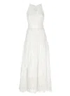 Pinko The Sangallo Midi Dress In White