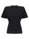 Pinko Luna Cropped T-shirt In Black