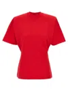 Pinko T-shirt À Manches Courtes Et Épaules Rembourrées In Red