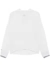 Shop Pinko Ecru Wool-cashmere Ribbed Sweater