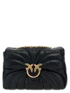 Pinko Love Puff Quilted Chain-linked Crossbody Bag In Black