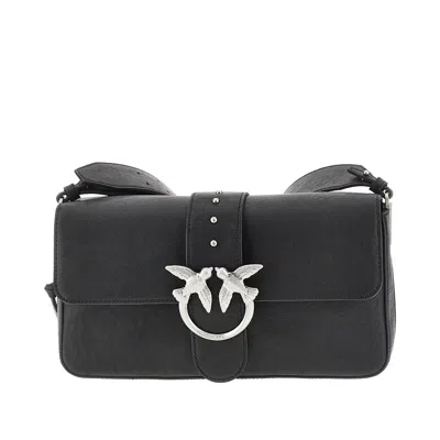 PINKO EDIUM CLASSIC LOVE SLOUCHY LEATHER BAG