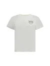 Pinko T-shirt With Crystal-embroidered Love Birds Logo In White