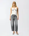 Pinko Estelle Egg Belt Loops Trousers In Gray
