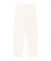 Pinko Straight Trousers With Elastic Waistband And Cuffs In White