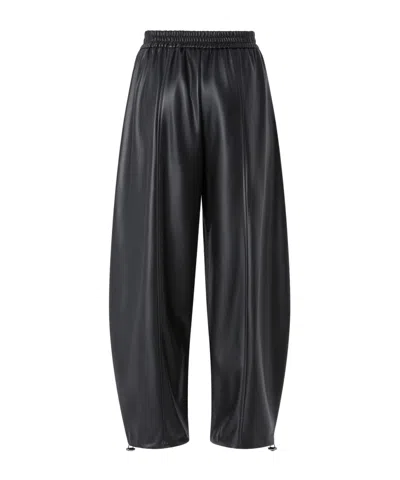 Pinko Elastic Waist Casual Pants In Black