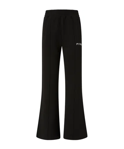 Pinko Elastic Waist Casual Pants In Animal Print