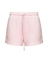 Pinko Sweat Shorts With Logo Print In Pink