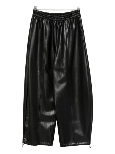 PINKO ELASTICATED-WAISTBAND TROUSERS