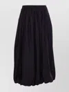 Pinko Elasticized Waist Midi Length Wide Skirt