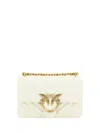 Pinko Elegant White Mini Love Shoulder Bag In White