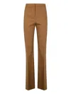 Pinko High-waisted Straight-leg Trousers In Viscose Blend