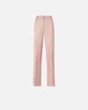 Pinko Elegant Satin Trousers For Ceremonies In Rosy Cloud