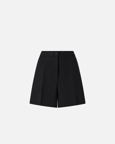 Pinko Elegant Shorts With Hip Pockets In Limo Black