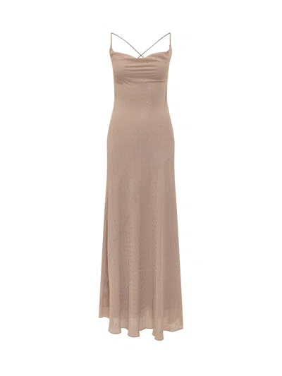 Pinko Elegant Suit With Sleek Tailoring In Brown
