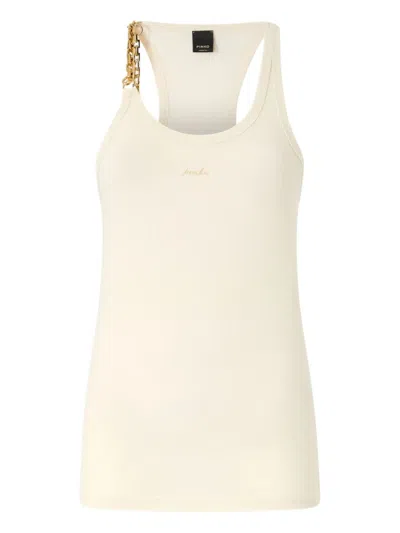 Pinko Elegant Top For The Modern Woman In Neutral
