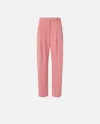 Pinko Elegant Wide-leg Trousers With Darts In Sunny Coral