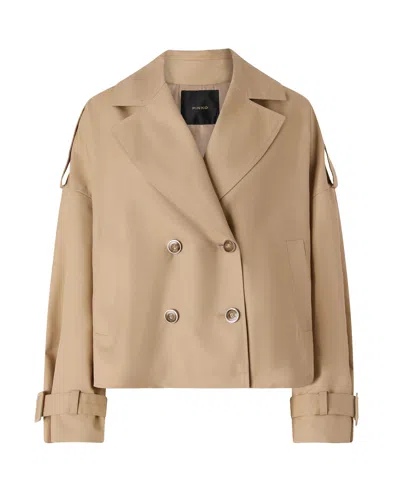 Pinko Elegant Women's Mini Coat In Animal Print