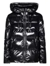 Pinko Eleodoro Caban Hooded Puffer Jacket In Black