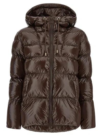 Pinko Eleodoro Puffer Jackets Brown In Multi