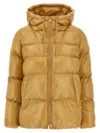 Pinko Eleodoro Down Jacket In Brown