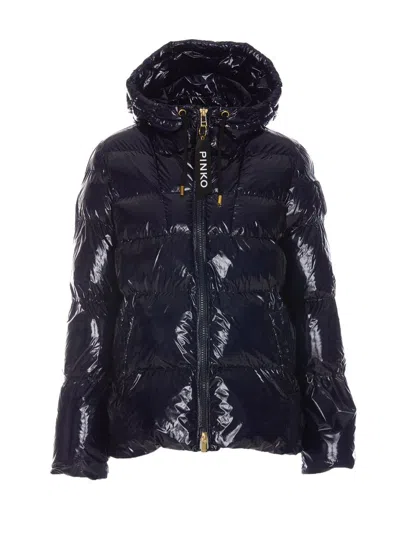 Pinko Eleodoro Down Jacket In Blue