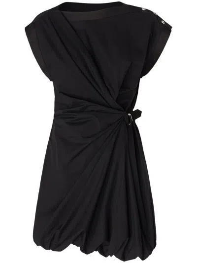 PINKO 'ELLIOT' BLACK COTTON MINI DRESS