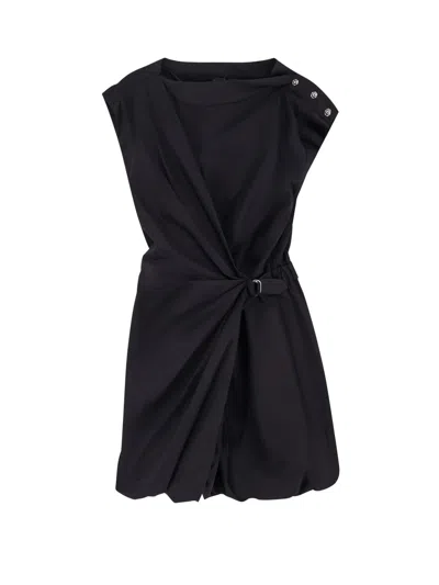 Pinko Elliot Cotton Dress In Black