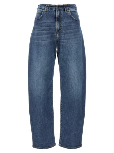Pinko Eloise Egg Jeans In Blue