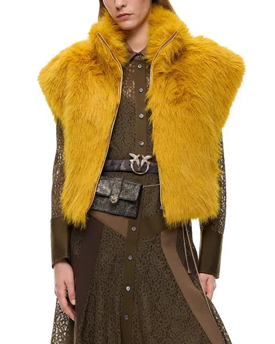 Pinko Eloro Aspen Faux Fur Vest In H